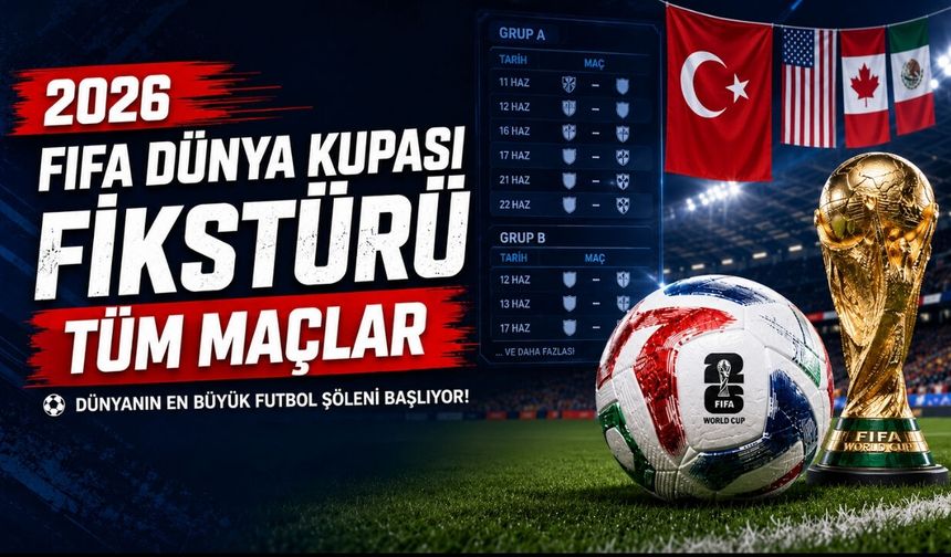 2026 FIFA Dünya Kupası Fikstürü (Tüm Maçlar)