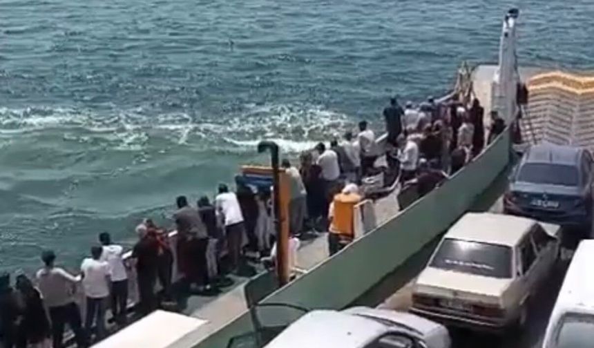 Kocaeli’de Feribotta Korku Dolu Anlar