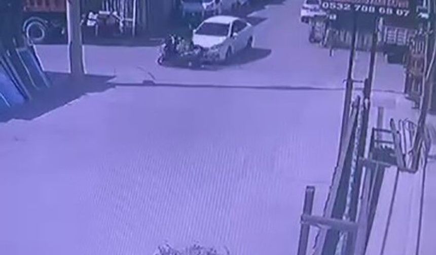 İzmit’te Korkutan Kaza Kamerada