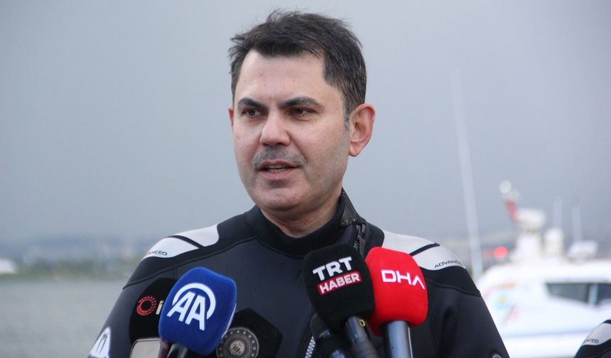 Bakan Kurum İzmit Körfezi’nde Dalış Yaptı