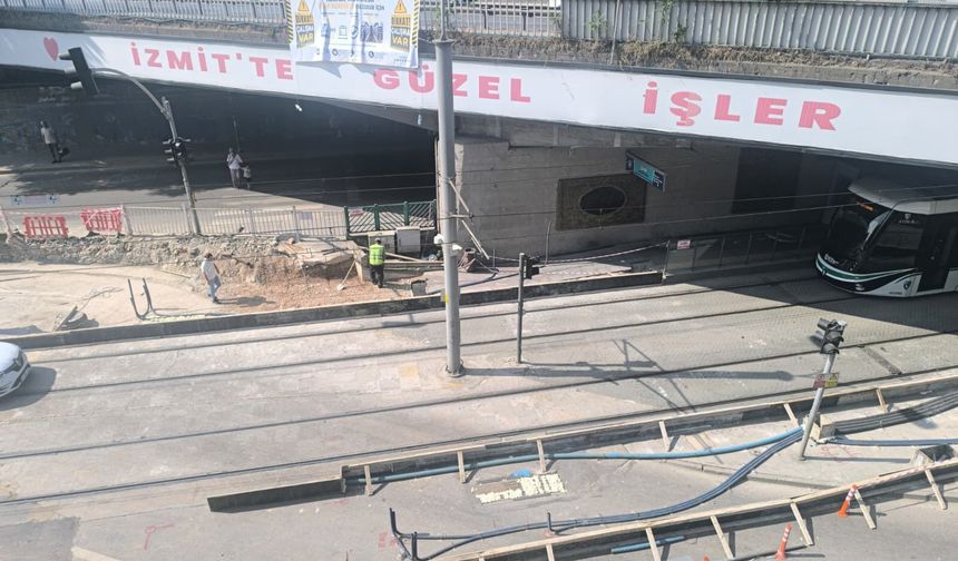 Tramvay hattında genişleme mesaisi