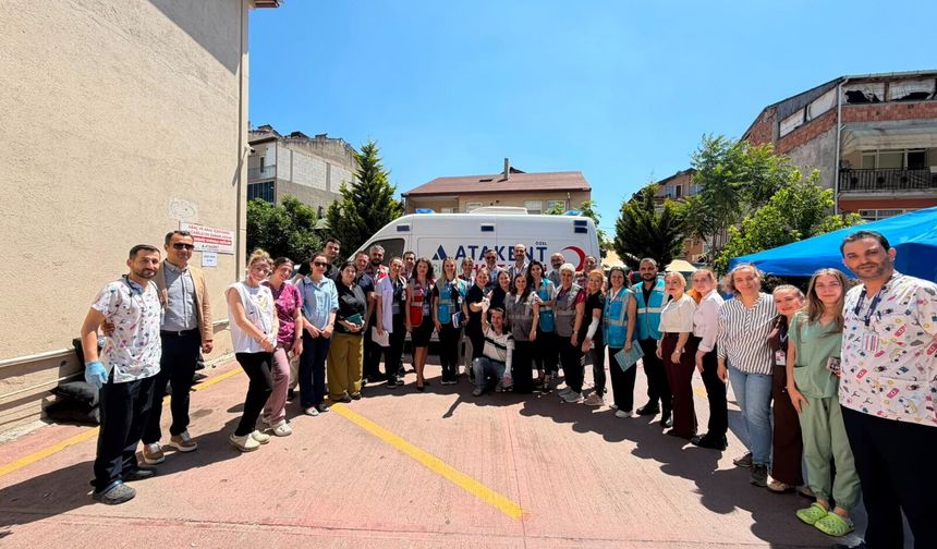 ATAKENT CİHAN HASTANESİ’NDE HASTANE AFET PLANI (HAP) TATBİKATI BAŞARIYLA GERÇEKLEŞTİRİLDİ