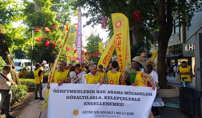 Kocaeli'de Yürüyüş öncesi polis ve sendika arasında müzakere