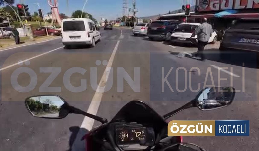İzmit'te Trafik Terörü! Dehşet Anları Kamerada
