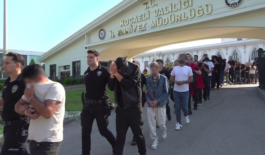 Kocaeli merkezli bahis operasyonunda 119 şüpheli adliyeye sevk edildi