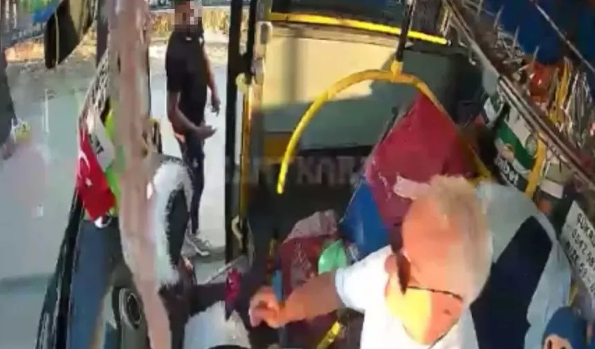 Silah sanılan cisim pense çıktı! Otobüs şoförünü tehdit eden şüpheli yakalandı