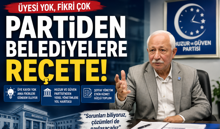 Üyesi yok fikri çok partiden belediyelere reçete