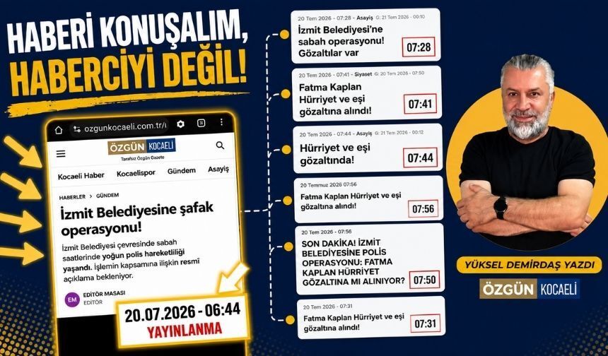 Haberi Konuşalım, Haberciyi Değil!