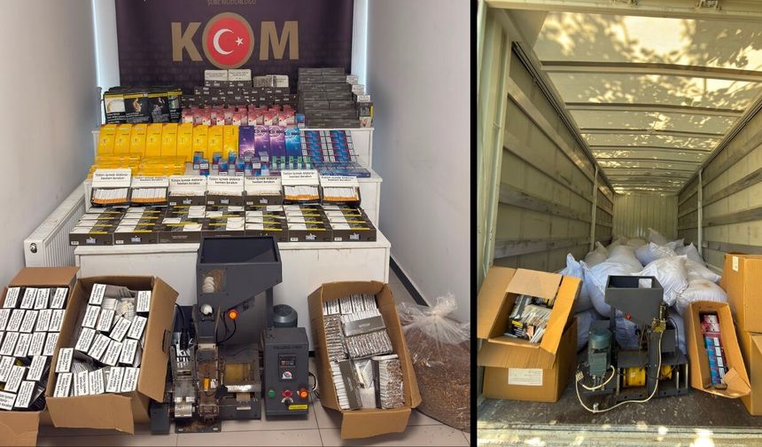 Kocaeli’de kaçak tütün operasyonu: 2 şüpheli gözaltında