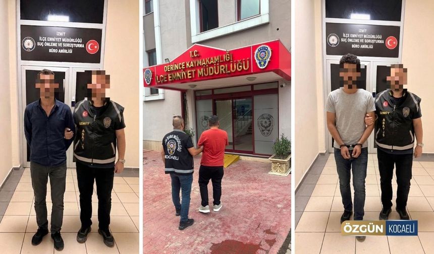 Kocaeli’de Aranan 3 Hükümlü Yakalandı