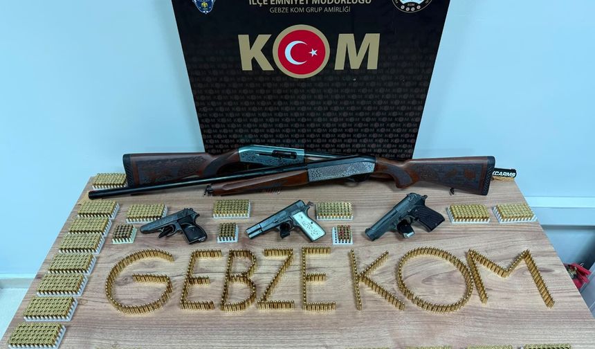 Darıca'da cephanelik ortaya çıktı