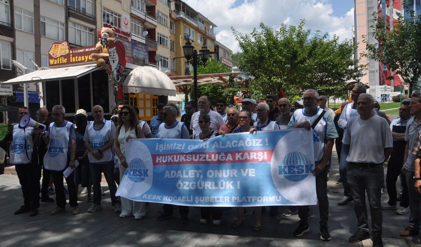 KESK Kocaeli'den Ankara'daki gözaltılara tepki