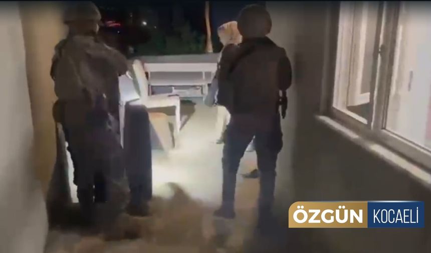 Kocaeli'de Özel Harekatın Şafak Baskını Kamerada