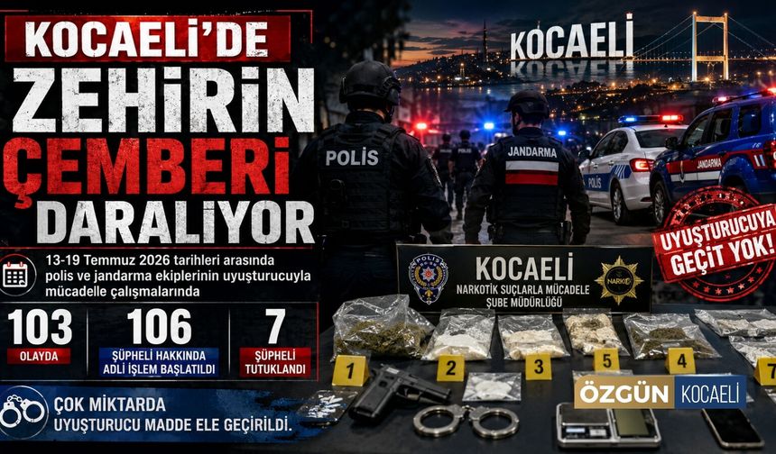 Kocaeli'de Zehirin Çemberi Daralıyor