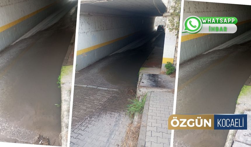 Kanalizasyon Suyu Alt Geçide Aktı