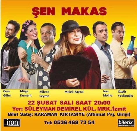 Tiyatro Kare 'Şen Makas' adlı komedi oyunuyla İzmit'e geliyor