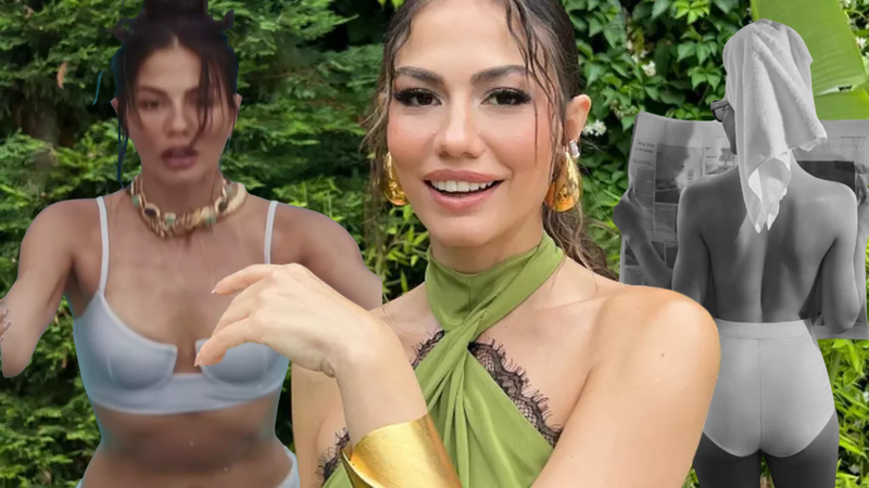 Demet Özdemir'in Üstsüz Pozları Olay Oldu