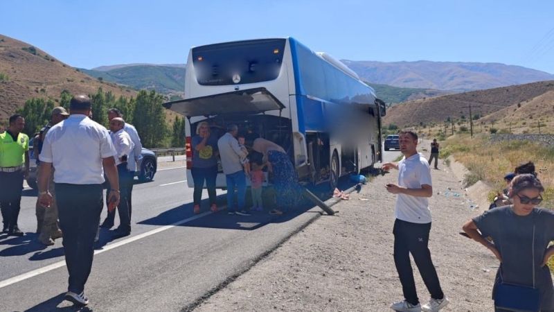 Dinlenme kabininden yola fırladı