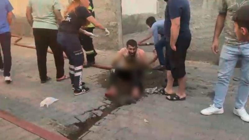 Çıkan yangında cayır cayır yandı!