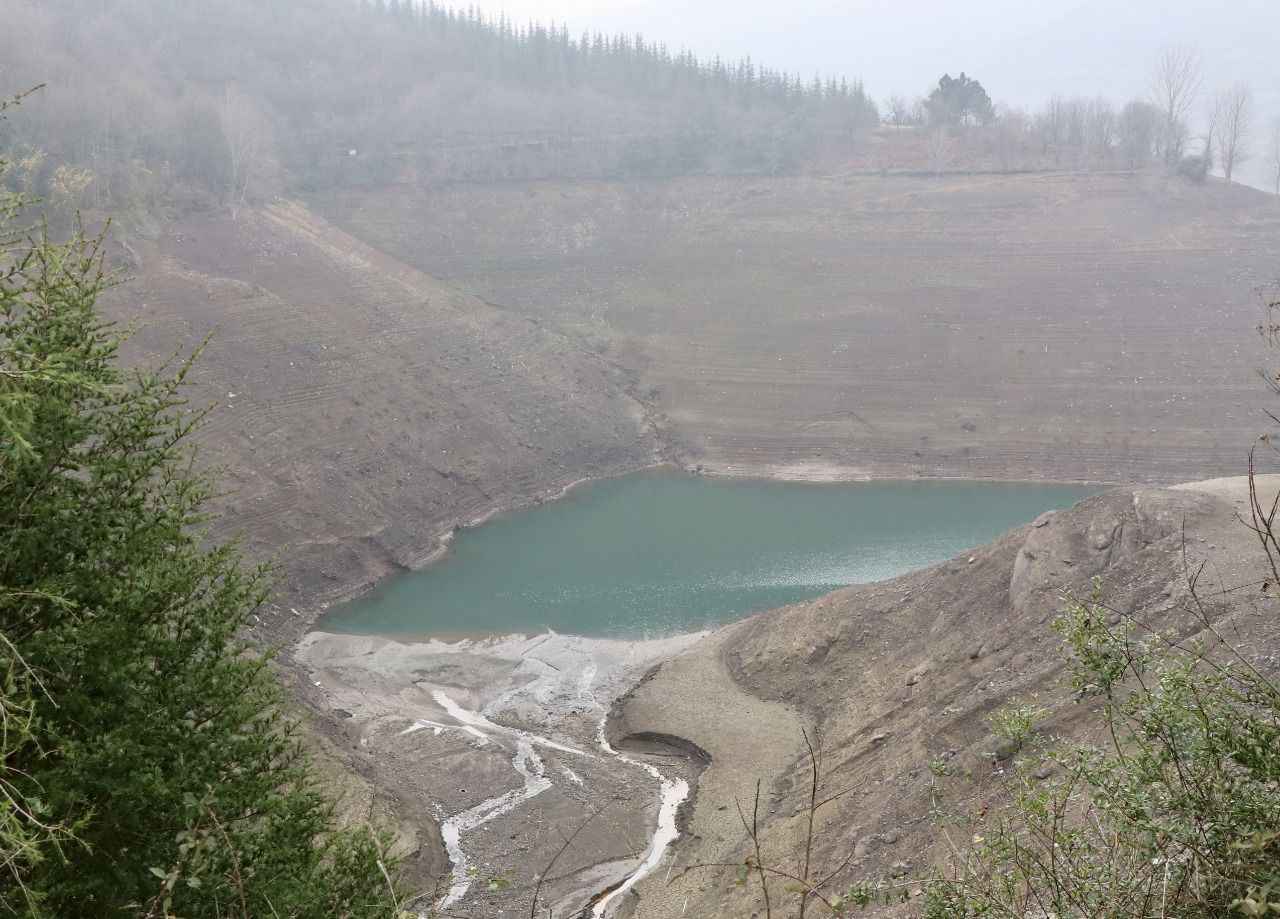 Aa 20230113 29979009 29979008 Kocaelideki Yuvacik Barajinin Su Seviyesi Yuzde 16Ya Dustu