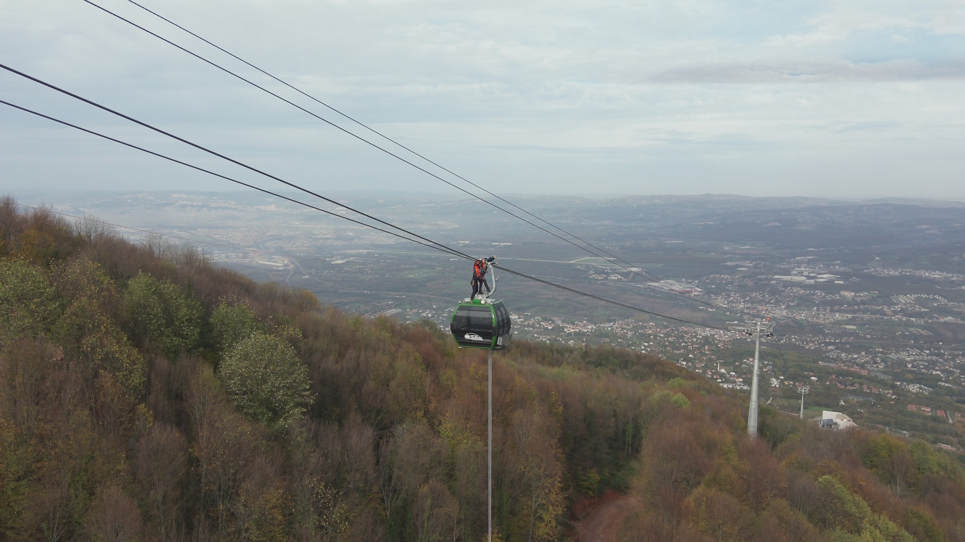 Kartepe Teleferik'te Nefes Kesen Kurtarma Tatbikatı (10)