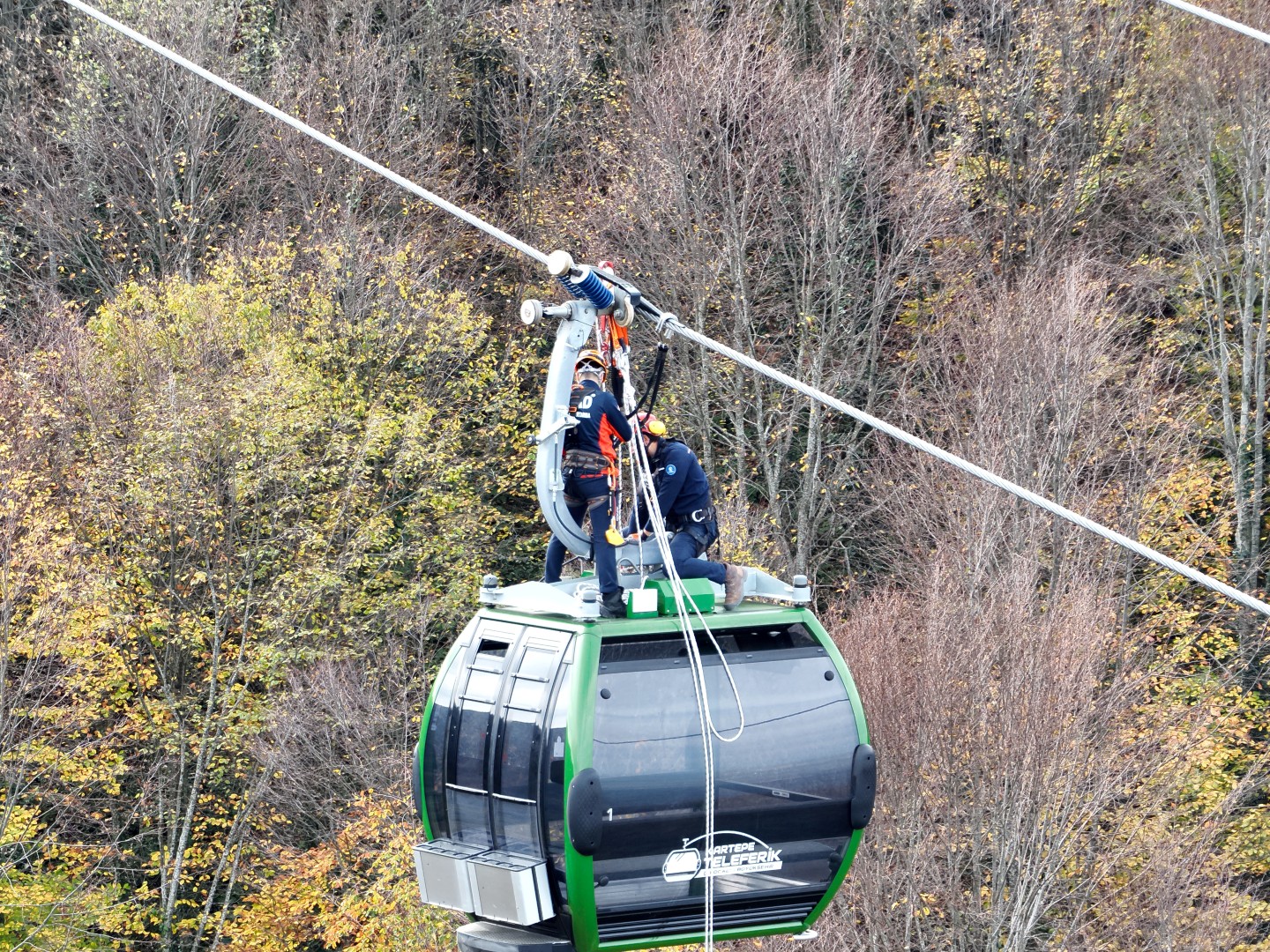 Kartepe Teleferik'te Nefes Kesen Kurtarma Tatbikatı (11)