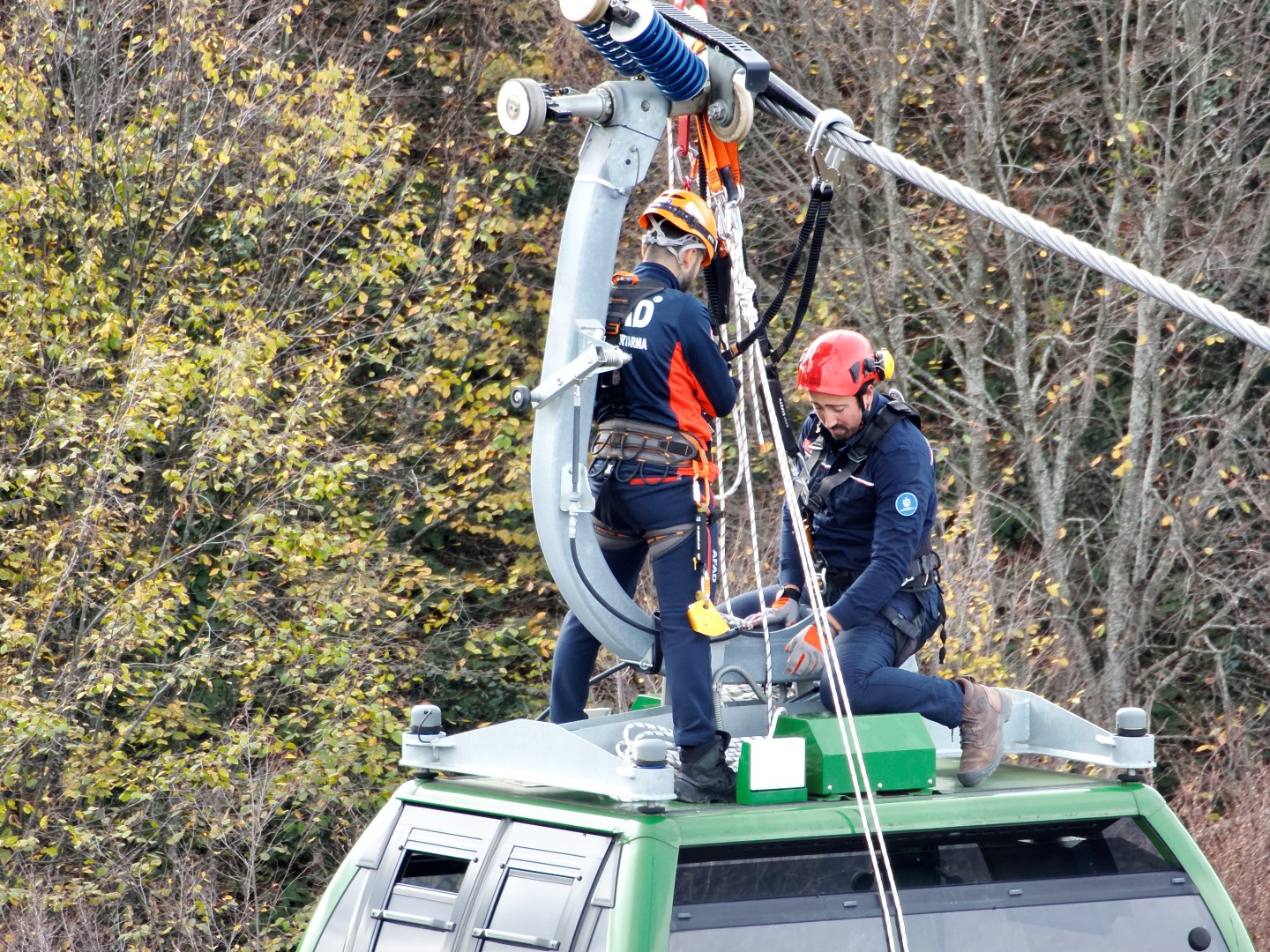 Kartepe Teleferik'te Nefes Kesen Kurtarma Tatbikatı (12)