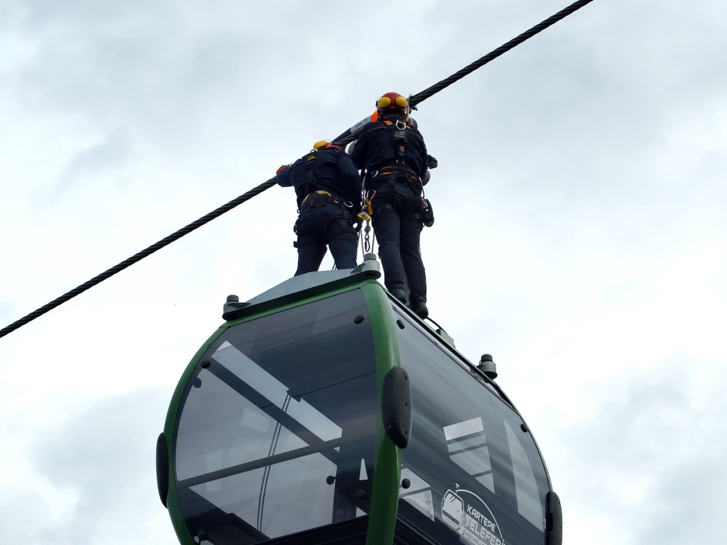 Kartepe Teleferik'te Nefes Kesen Kurtarma Tatbikatı (9)
