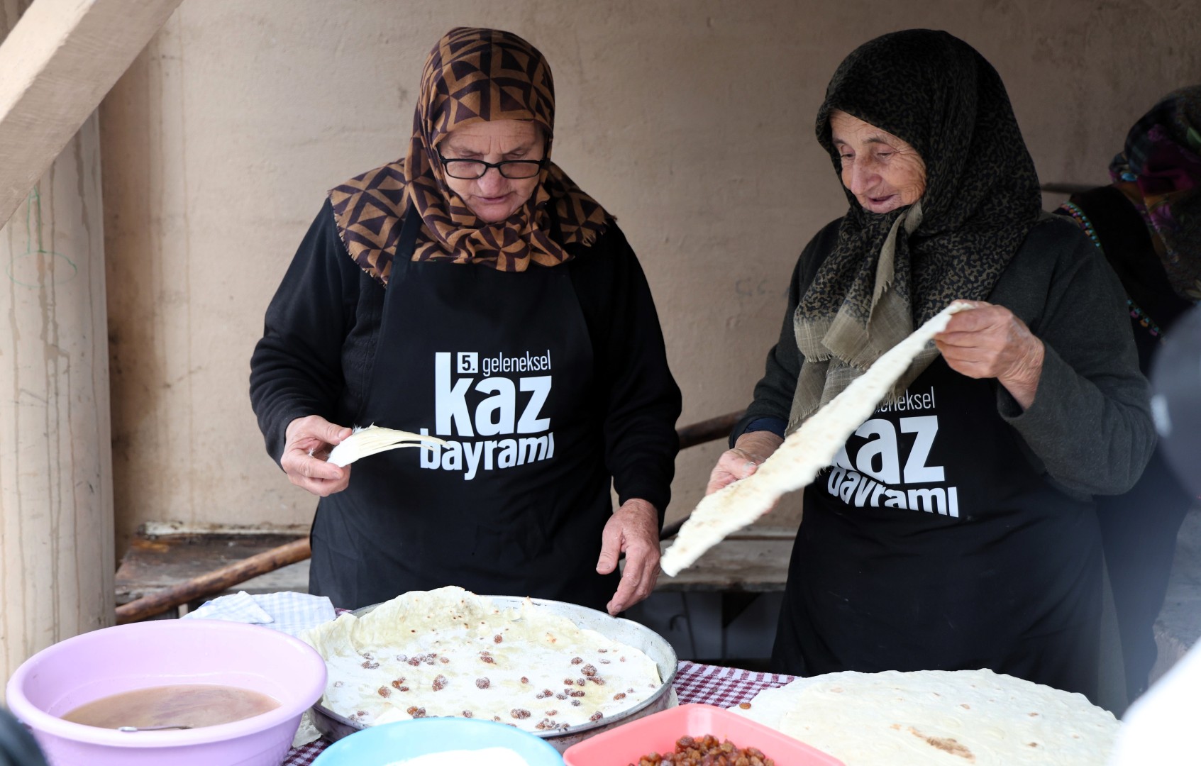 Eseler Köyü'nde Kaz Bayramı Öncesi Imece Bereketi (11)