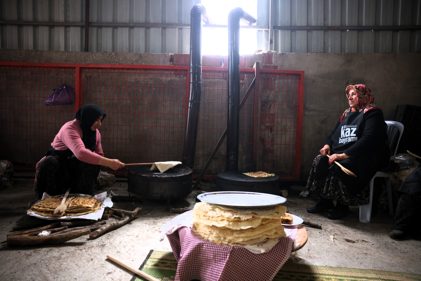 Eseler Köyü'nde Kaz Bayramı Öncesi Imece Bereketi (8)