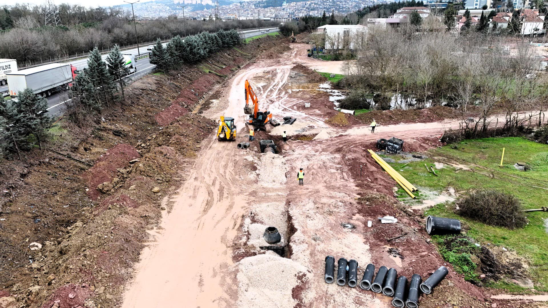 Alikahya Tem Bağlantı Yolu'nda Çalışmalar Tam Gaz (1)-1