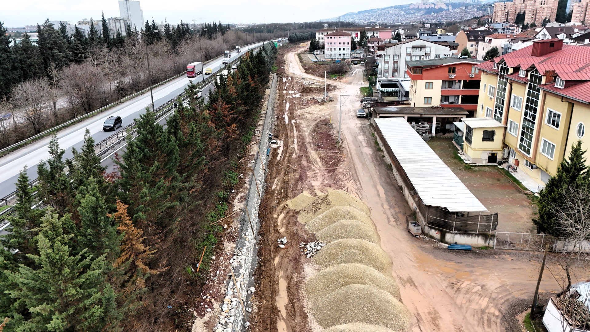 Alikahya Tem Bağlantı Yolu'nda Çalışmalar Tam Gaz (5)