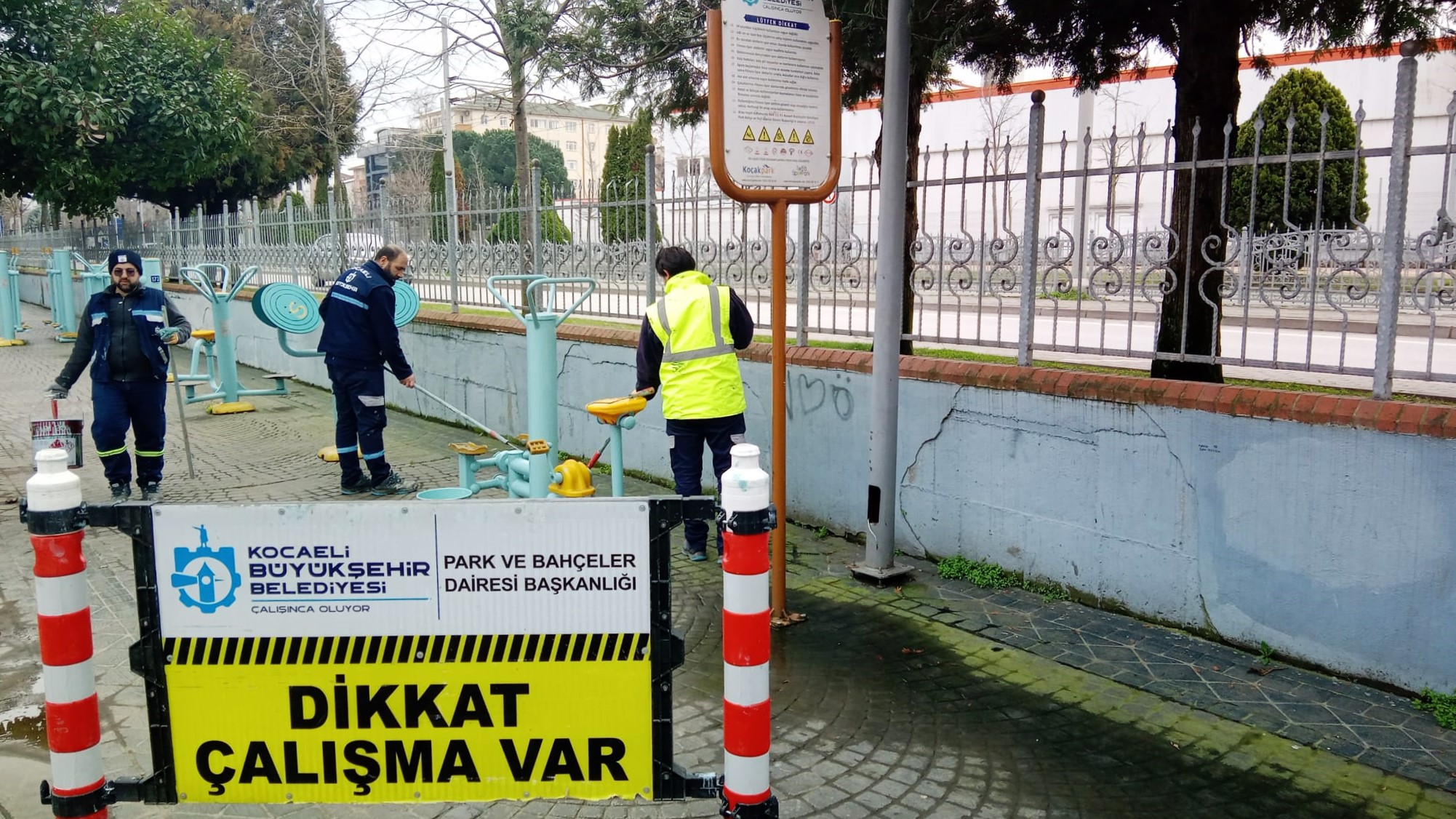 Büyükşehir'den Spor Aletlerine Periyodik Bakım (1)