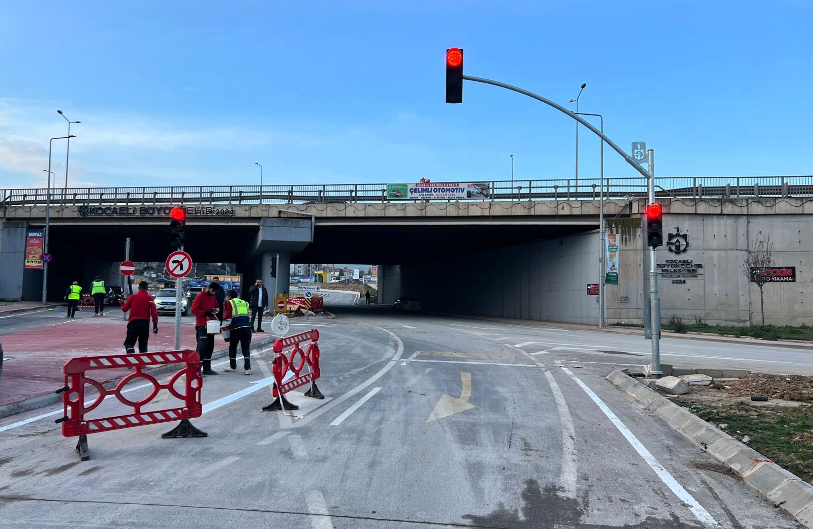 Kaşkaldere Bağlantı Yolu Trafiğe Açıldı (1)