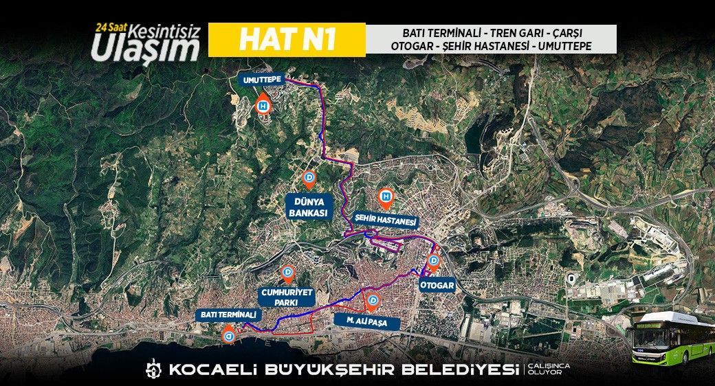 Kocaelide Ulasim Devrimi Artik 24 Saat Kesintisiz 4 Yeni Gece Hatti Geliyor 2