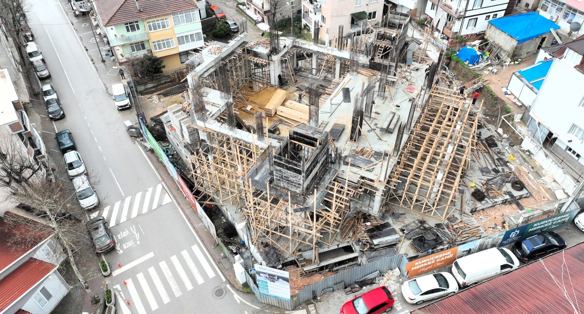 Yeni Kuruçeşme Merkez Camii Şekillenmeye Başladı (2)