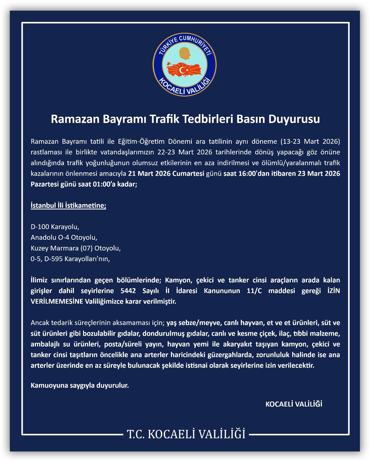 Bayram Trafik Tdbr