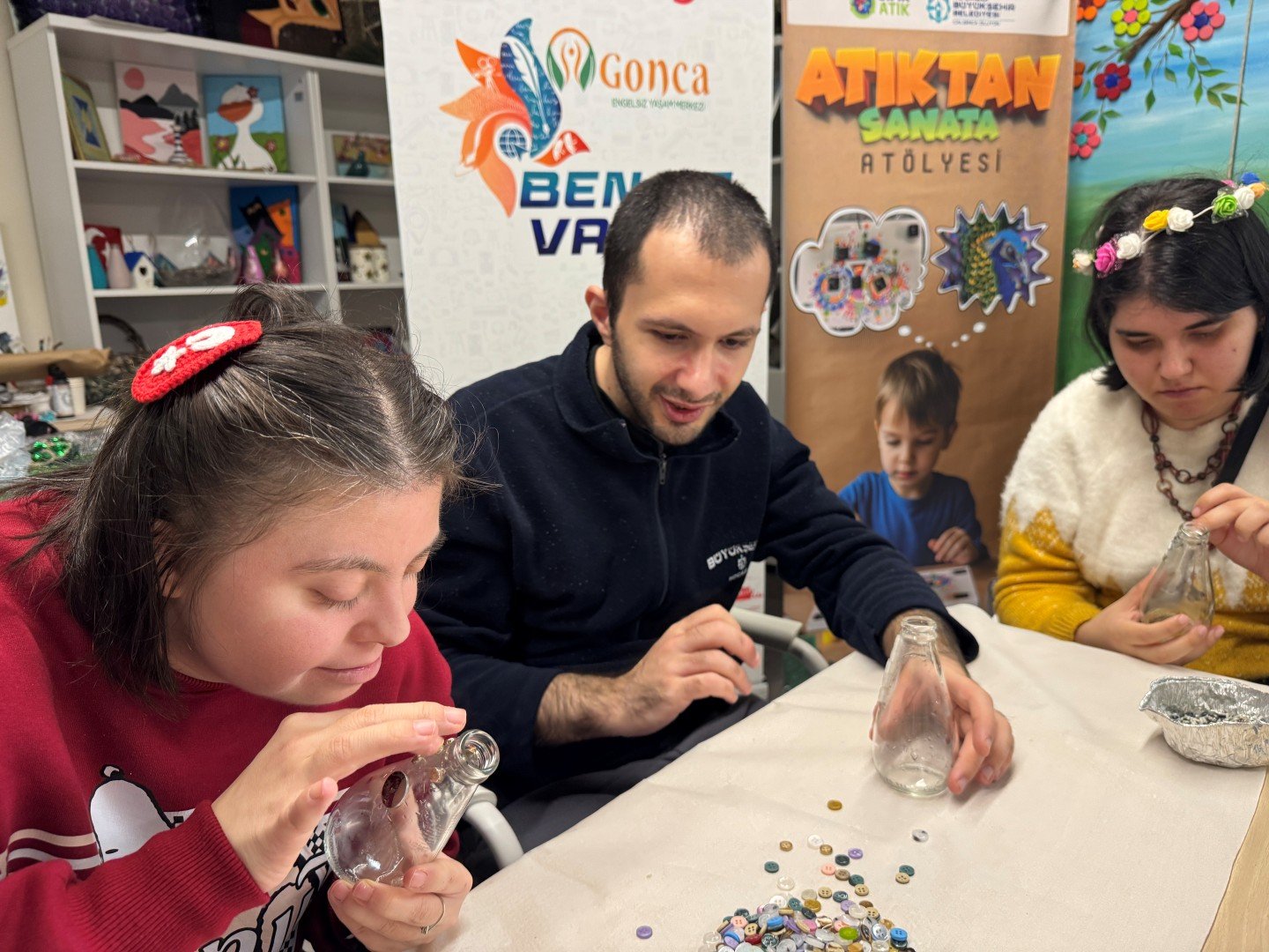 Cam Atıklar, Gonca'da Sanata Dönüştü (2)