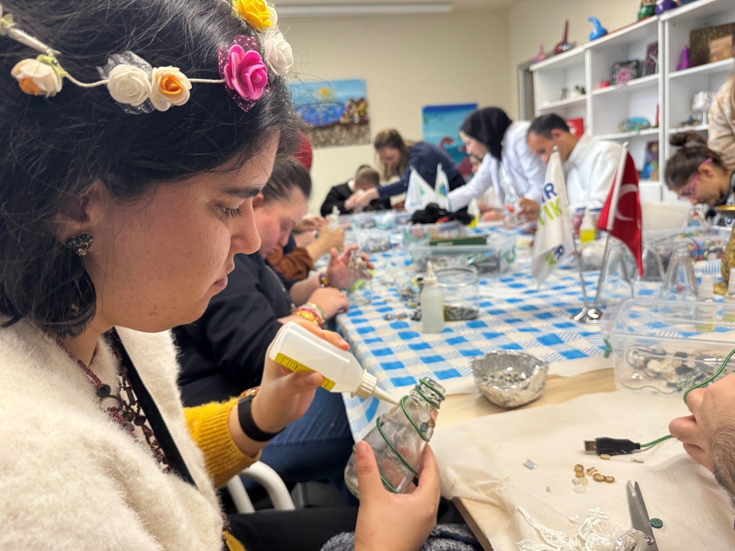 Cam Atıklar, Gonca'da Sanata Dönüştü (3)