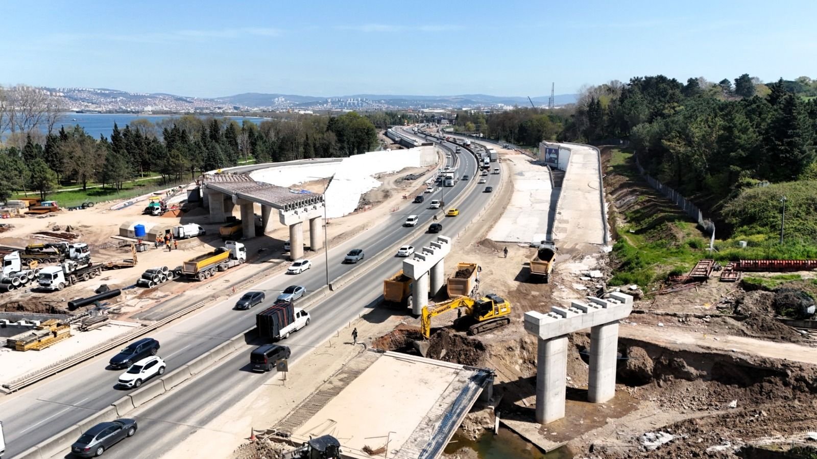 Zmit Sahil Baglanti Kolu Trafige Kapatiliyor 6