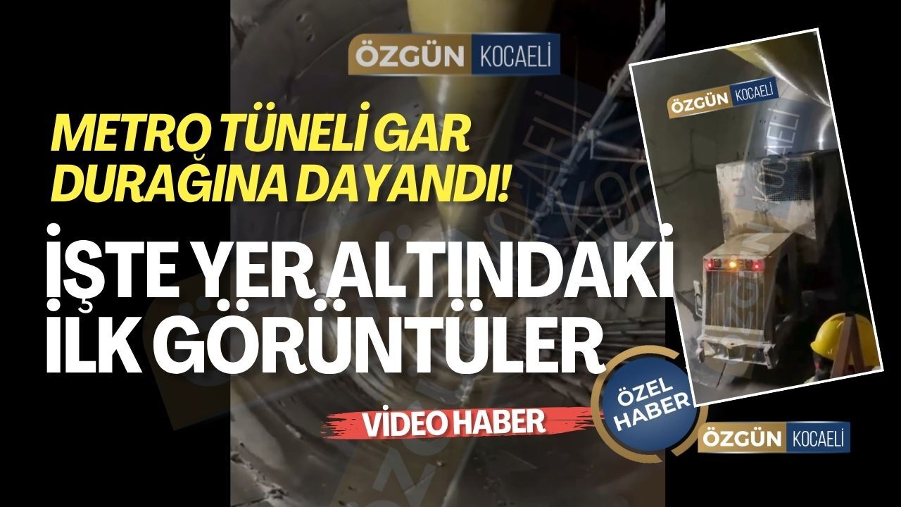 Metro Tüneli Gar Durağına Dayandı! İşte Yer Altındaki İlk Görüntüler