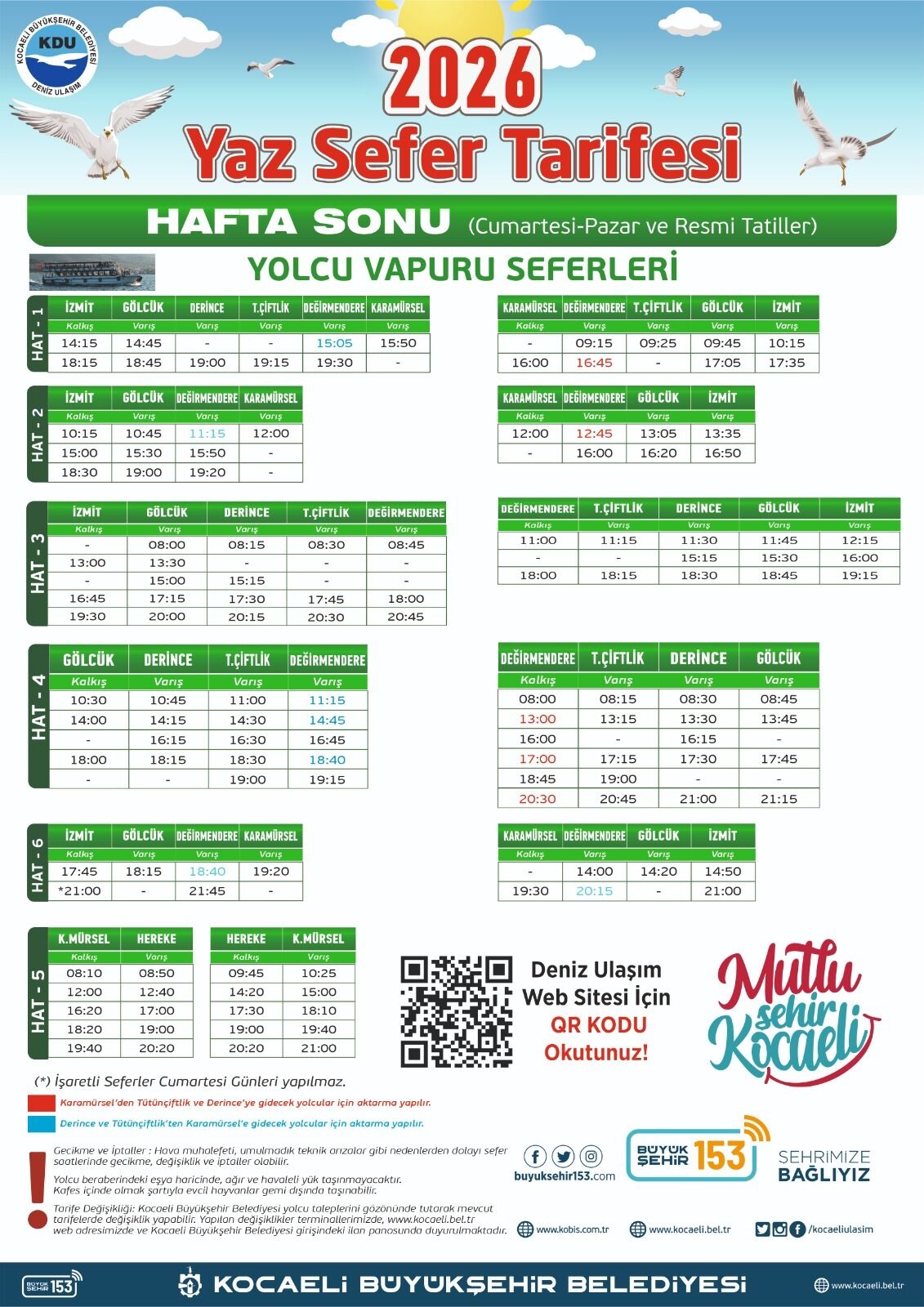 Deniz Ulaşımında Yaz Seferleri Başlıyor (1)