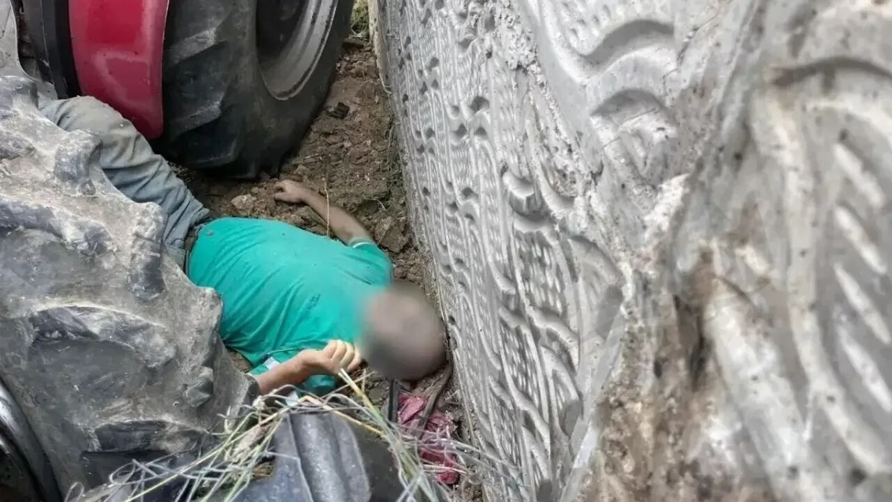 Körfez’de Feci Traktör Kazası