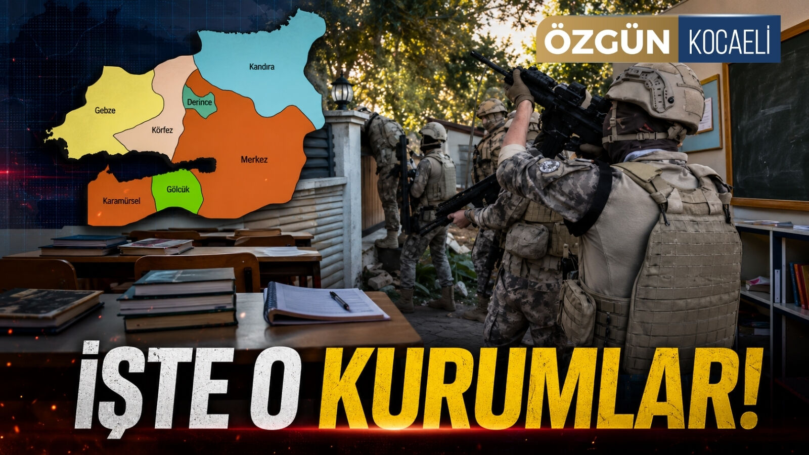 İşte Kocaeli'de FETÖ Operasyonu Yapılan Kurumlar!