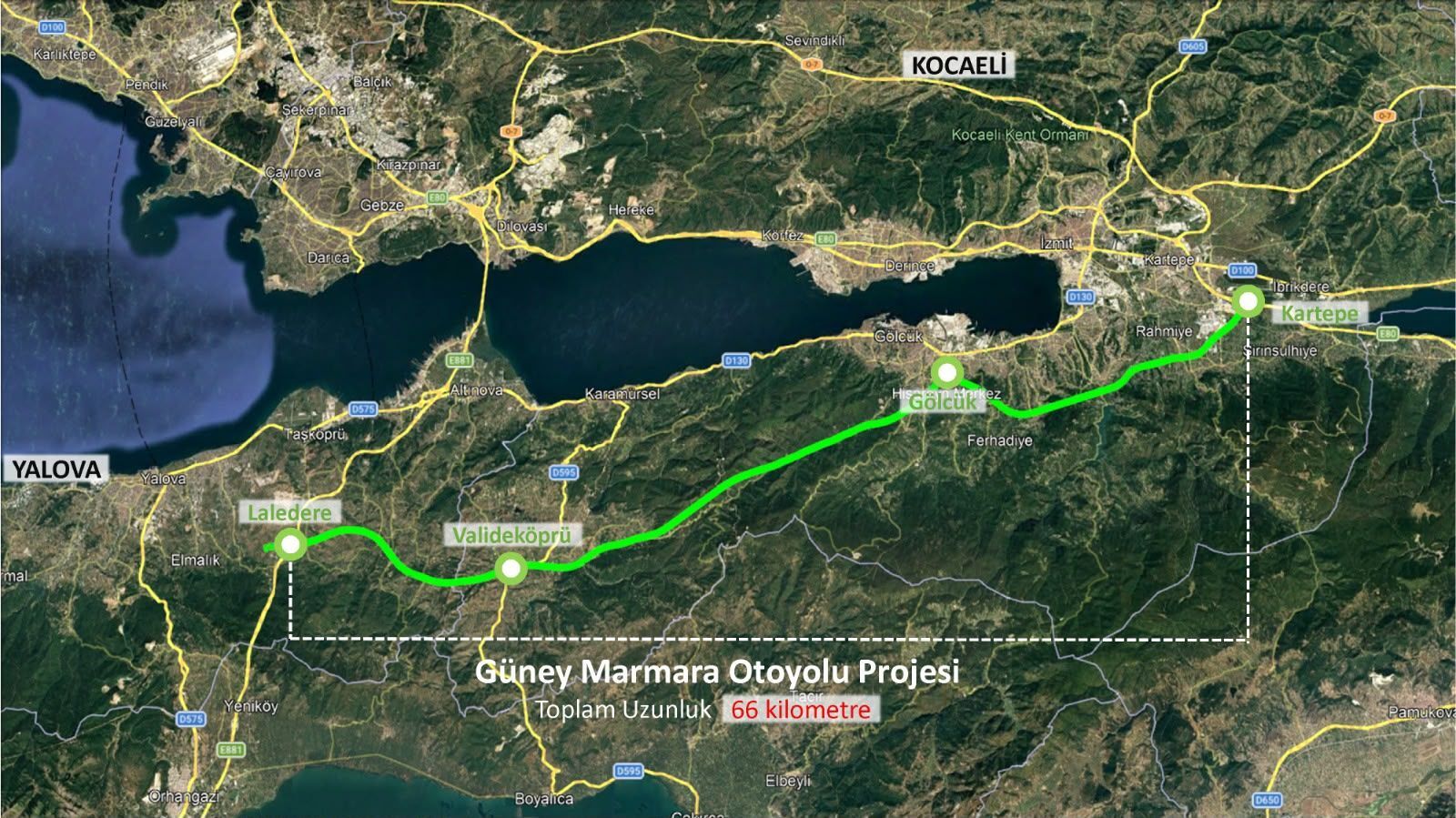 Kocaeli Yalova Otoyolunda